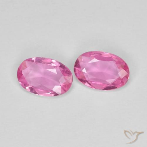 0.77 ct natürliche Mittelrosa Saphir-Edelsteine, Oval, VVS-VS