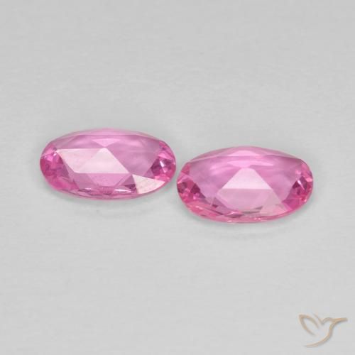 0.77 ct natürliche Mittelrosa Saphir-Edelsteine, Oval, VVS-VS