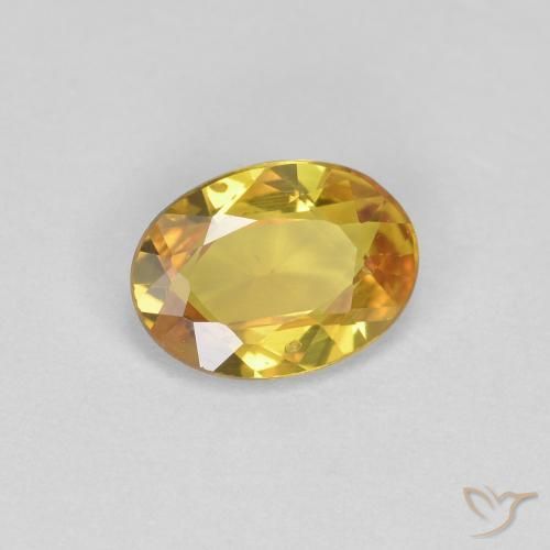 9,17 ctw natürlicher Golden Saphir, Oval, VS