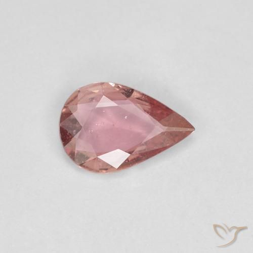 0.43ct Natürlicher hellrosa Saphir, Birnenform, VS