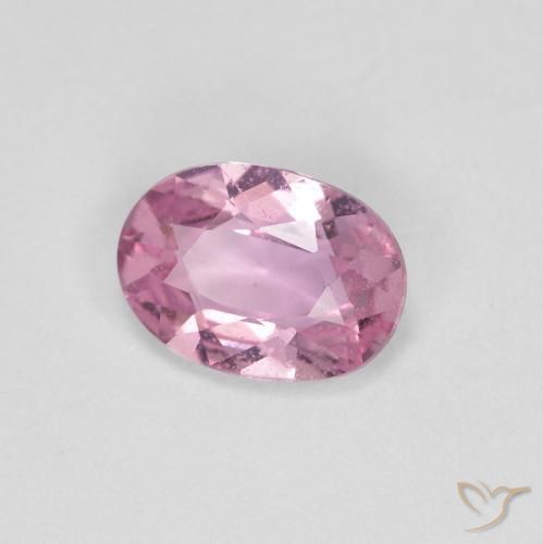 0.75ct Natürlicher Sehr helles Rosa Saphir, Oval, VS