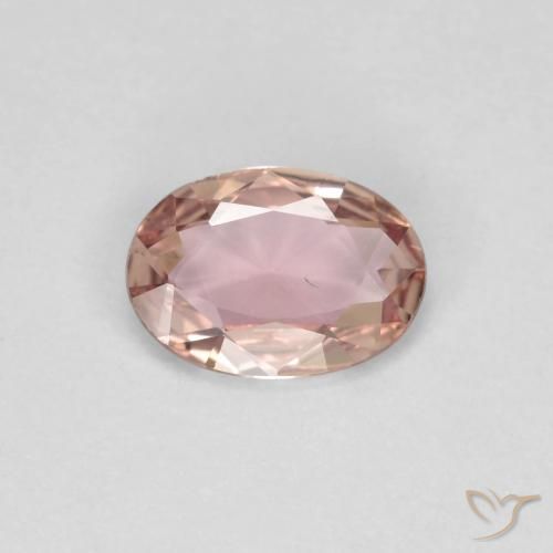 0.60ct Natürlicher hellrosa Saphir, Oval, VS