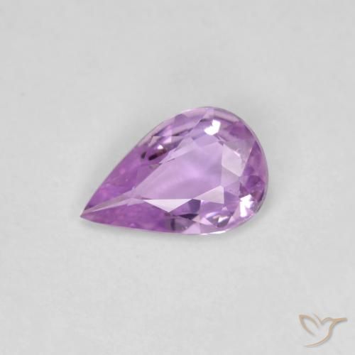 0.50ct Natürlicher Lila Saphir, Birnenform, VS