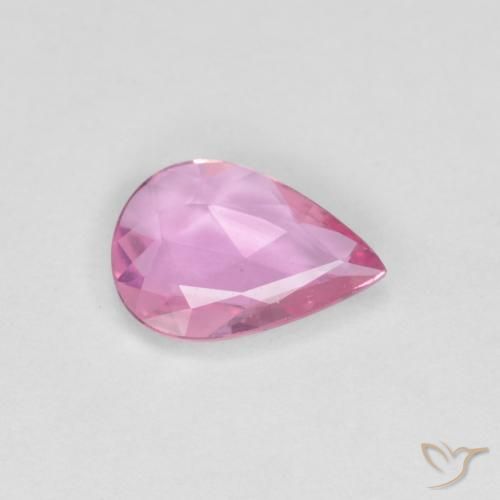 0.52ct Natürlicher pink Saphir, Birnenform, VVS
