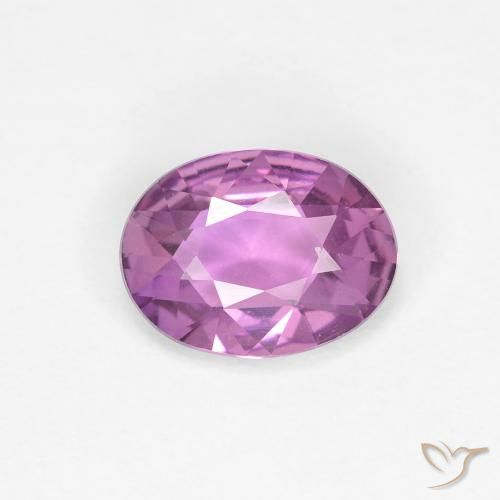 0.71ct Natürlicher Mittel-Helllila Saphir, Oval, VVS-VS