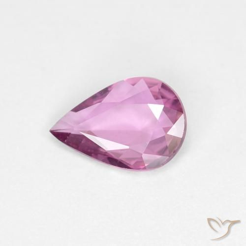 0.51ct Natürlicher Königslila Rosa Saphir, Birnenform, VVS-VS