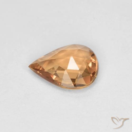9,17 ctw natürlicher Orange-Golden Saphir, Birnenform, VVS-VS