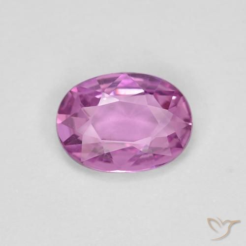 0.71ct Natürlicher Intensives Pink-Lila Saphir, Oval, VVS-VS