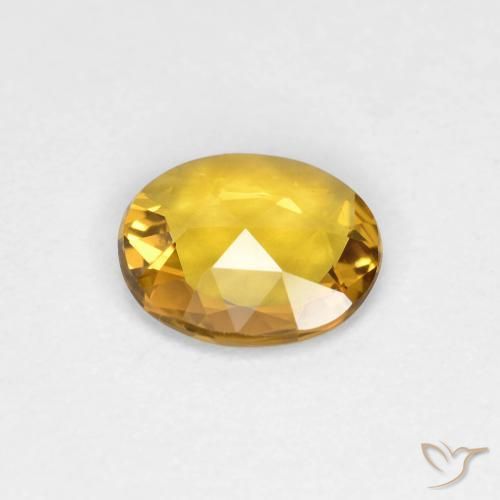 9,17 ctw natürlicher Golden Saphir, Oval, VVS