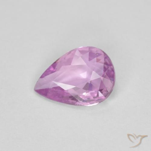 0.56ct Natürlicher Mittelviolett Saphir, Birnenform, VS