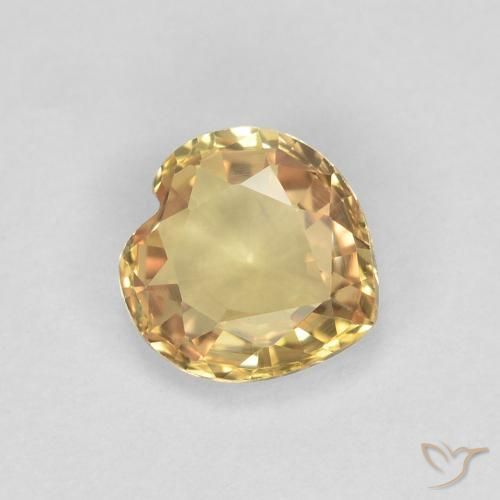 9,17 ctw natürlicher Golden Saphir, Herz, VVS