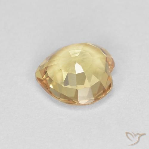 9,17 ctw natürlicher Golden Saphir, Herz, VVS