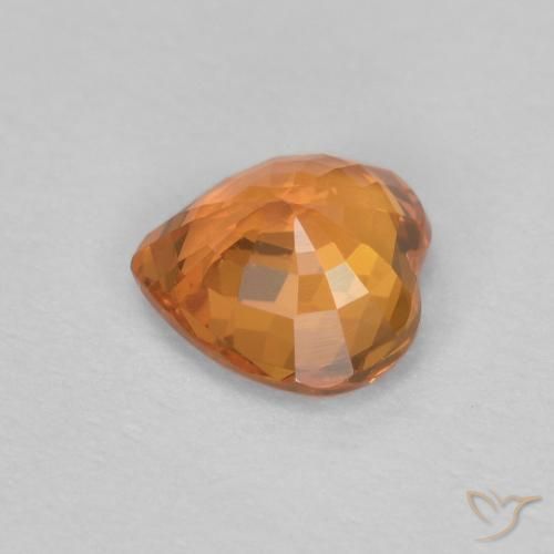 9,17 ctw natürlicher hellorange Saphir, Herz, VVS