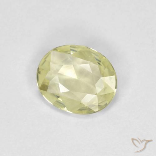 9,17 ctw natürlicher Mittelhelles Gelb Saphir, Oval, VVS