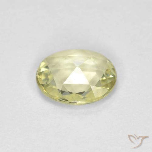 9,17 ctw natürlicher Mittelhelles Gelb Saphir, Oval, VVS