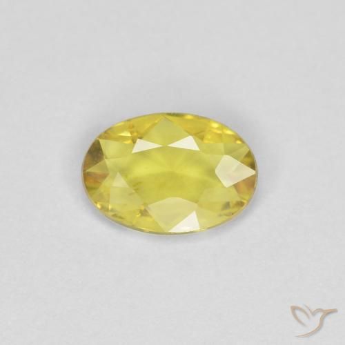 0.33ct Natürlicher Gelb Saphir, Oval, VS