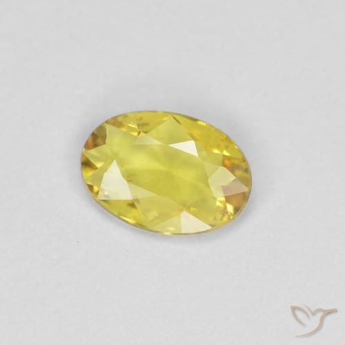 9,17 ctw natürlicher Gelb Saphir, Oval, VS
