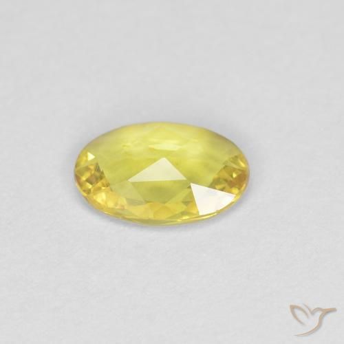 9,17 ctw natürlicher Gelb Saphir, Oval, VS