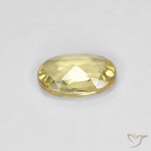 9,17 ctw natürlicher Mittelgelb Saphir, Oval, VS