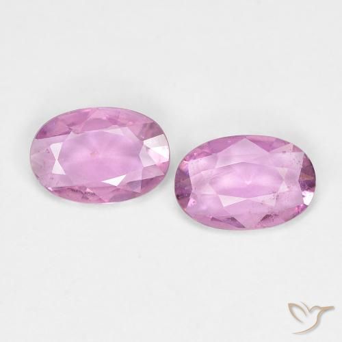 0.74ctw Natürlicher Helles Royal Lila Pink Saphir, Oval, VS