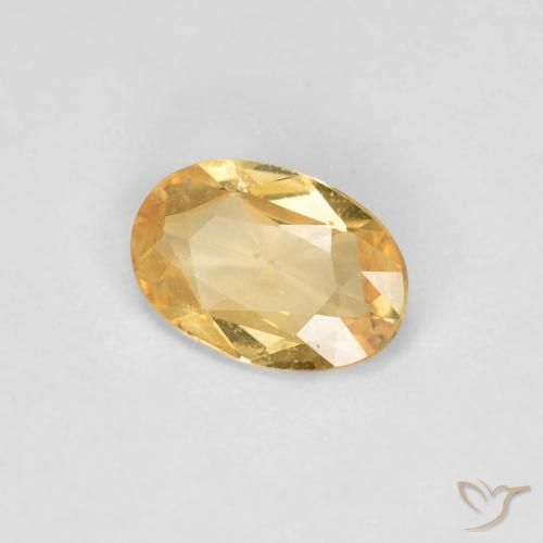 9,17 ctw natürlicher Weißgold Saphir, Oval, VS