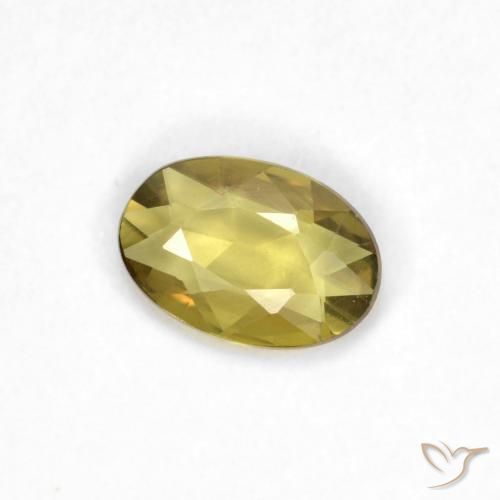 9,17 ctw natürlicher gelblich-gold Saphir, Oval, VVS