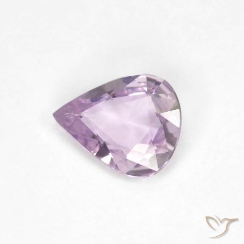 0.45ct Natürlicher Sehr helles rosa Violett Saphir, Birnenform, VVS
