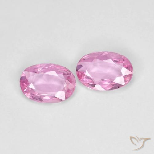 0.79 ct natürliche Sehr helles Royal Purple Pink Saphir-Edelsteine, Oval, VS