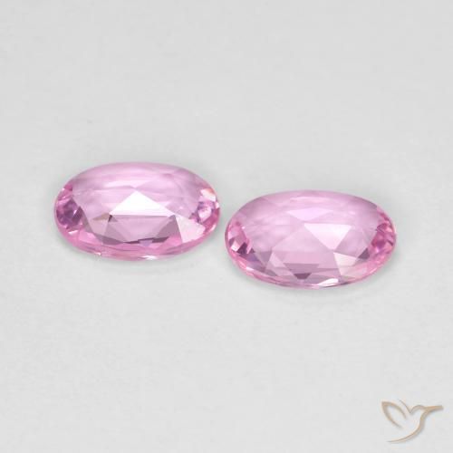 0.79 ct natürliche Sehr helles Royal Purple Pink Saphir-Edelsteine, Oval, VS
