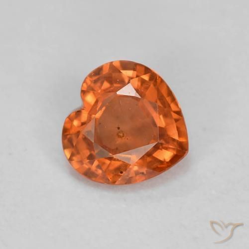 9,17 ctw natürlicher Mittelorange Saphir, Herz, VS