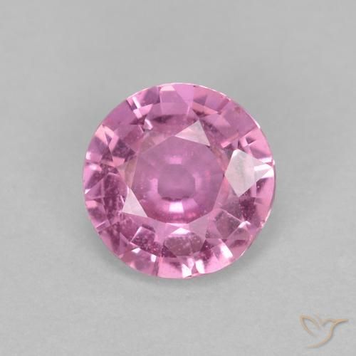 0.60ct Natürlicher Intensives Rosa Saphir, Runden, VS