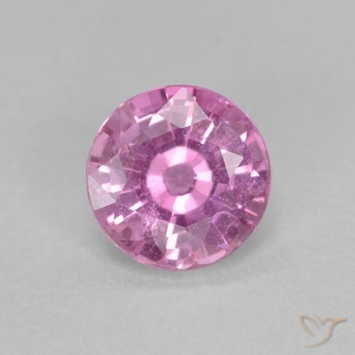 0.58ct Natürlicher Intensives Rosa Saphir, Runden, VS