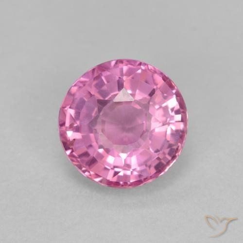 0.70ct Natürlicher Königslila Rosa Saphir, Runden, VS