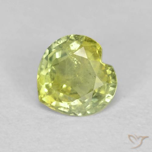 0.41ct Natürlicher hellgrün Saphir, Herz, VS-SI