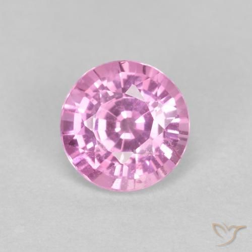 0.60ct Natürlicher Königslila Rosa Saphir, Runden, VS