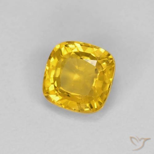 9,17 ctw natürlicher Golden Saphir, Kissen, VVS-VS