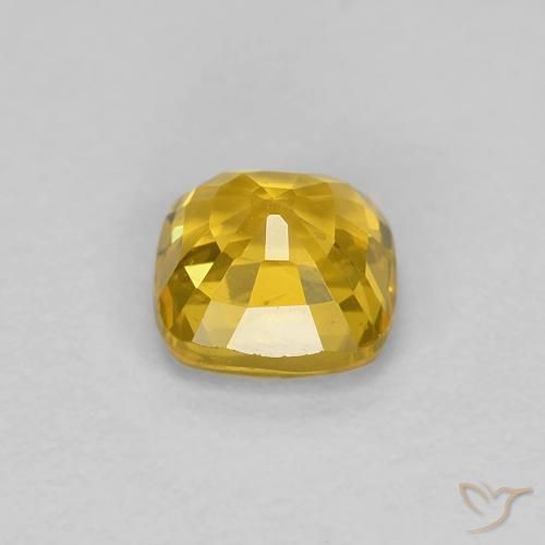 9,17 ctw natürlicher Golden Saphir, Kissen, VVS-VS