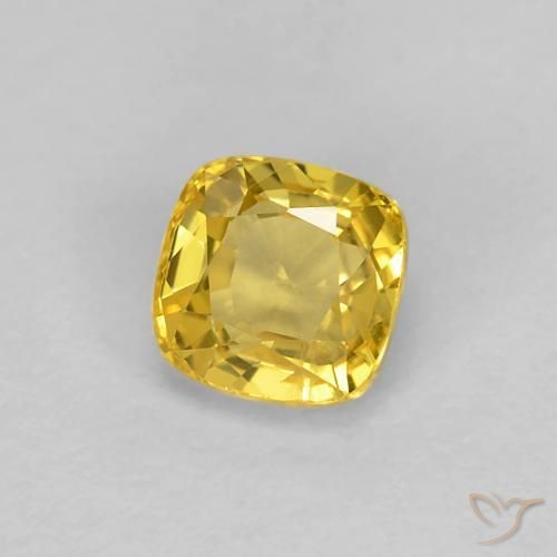 9,17 ctw natürlicher Golden Saphir, Kissen, VVS-VS