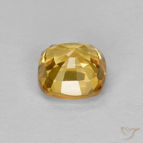 9,17 ctw natürlicher Dunkelgolden Saphir, Kissen, VVS