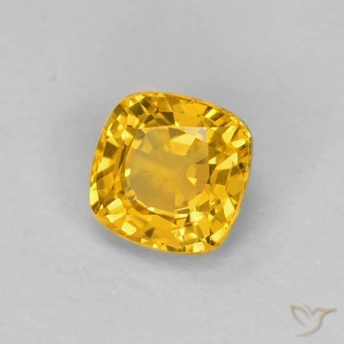 9,17 ctw natürlicher Golden Saphir, Kissen, VVS