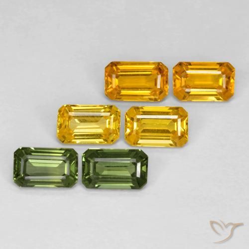 2.60 ct natürliche Mehrfarbig Saphir-Edelsteine, Oktagonschliff, VVS