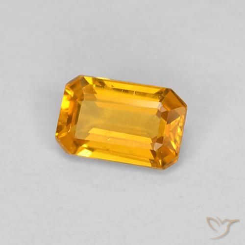 9,17 ctw natürlicher Golden Saphir, Oktagonschliff, VVS