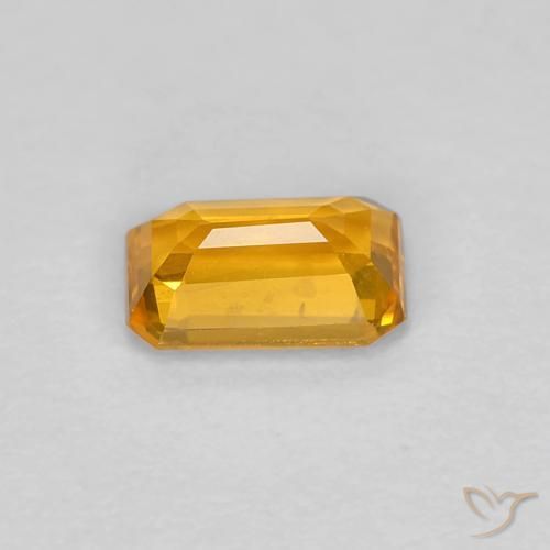 9,17 ctw natürlicher Golden Saphir, Oktagonschliff, VVS