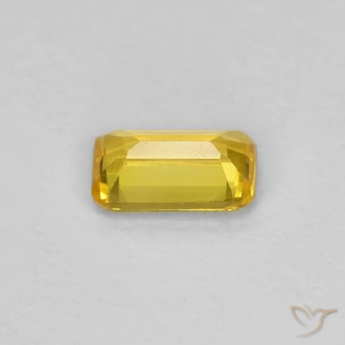 9,17 ctw natürlicher Gelblich Gold Saphir, Oktagonschliff, VVS-VS