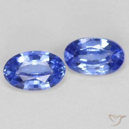 0.55 ct natürliche Pastellblau Saphir-Edelsteine, Oval, VS