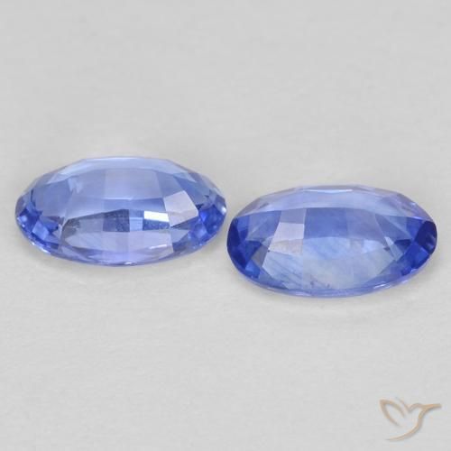 0.55 ct natürliche Pastellblau Saphir-Edelsteine, Oval, VS