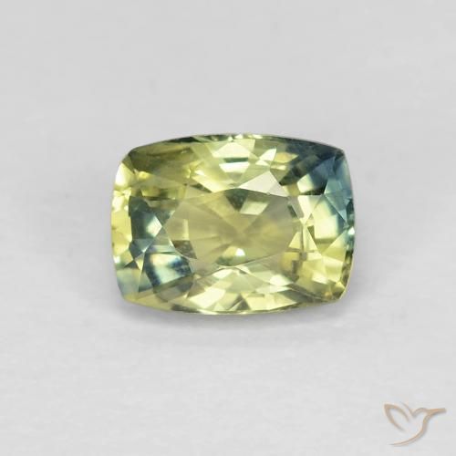 1.18ct Natürlicher Mehrfarbig Saphir, Kissen, VS