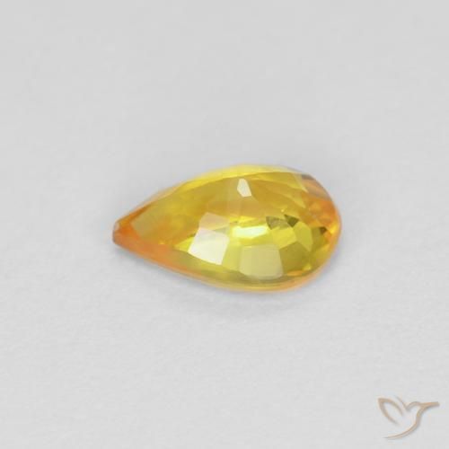 9,17 ctw natürlicher Golden Saphir, Birnenform, VS