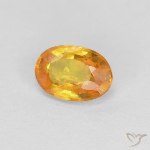 9,17 ctw natürlicher Aprikose Orange Saphir, Oval, VVS-VS