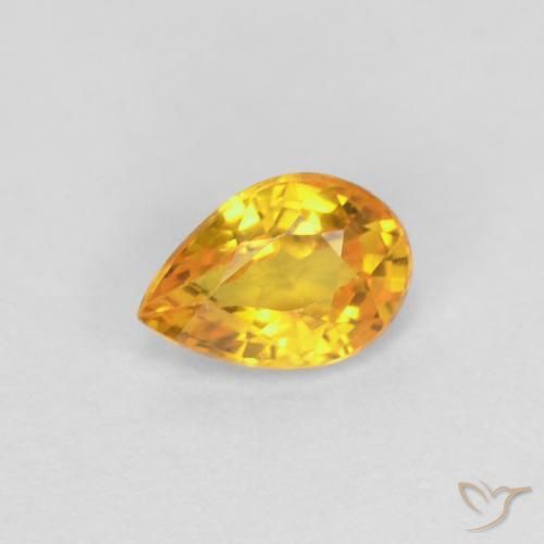 9,17 ctw natürlicher Golden Saphir, Birnenform, VVS-VS